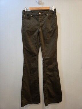 Liu Jo NWOT Sample Jeans Olive Flare Low Rise 28/36